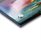 Vertical Metropolis – Neon Skyline Reflection Print Acrylic print