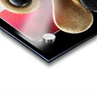 Gold & Blue Loops – Modern Abstract Wall Art Print Acrylic print