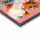 Pink Noise – Modern Textured Floral Print Acrylic print