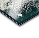 Black Sand Surge – Dramatic Aerial Beach Print Acrylic print