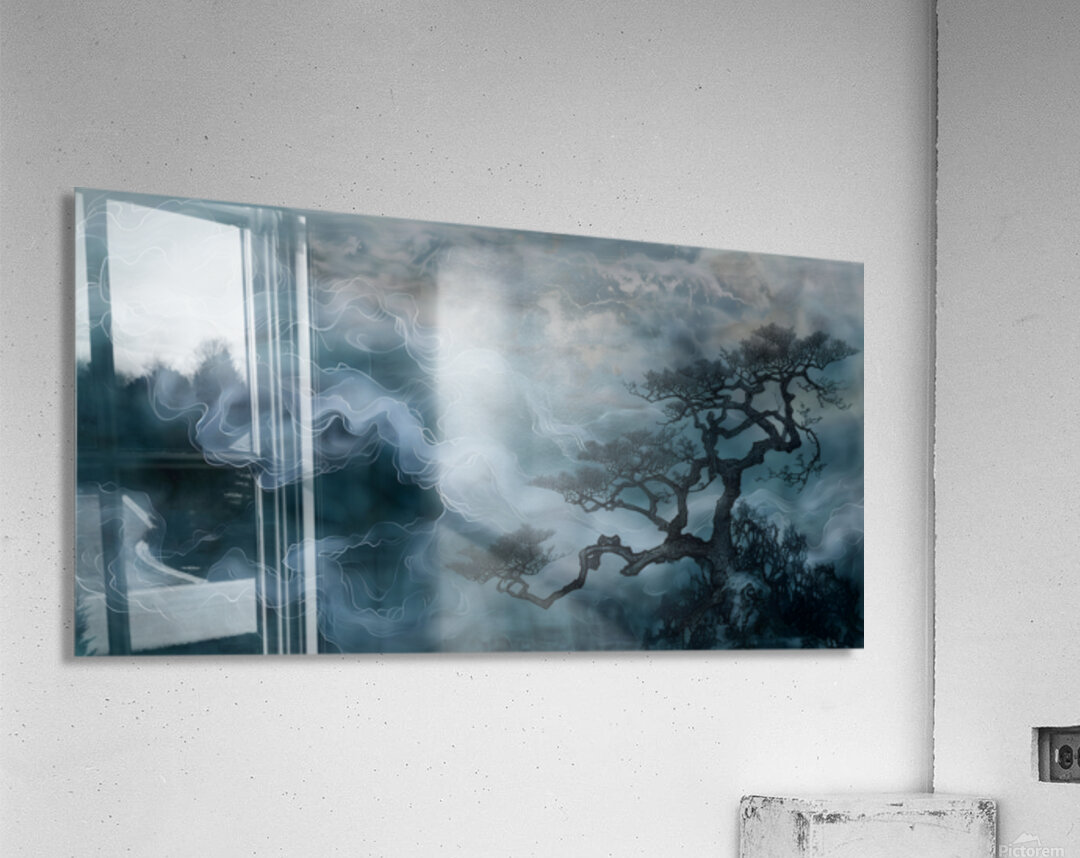 Yurei No Ki 幽霊の木 - Ghost Tree - Japanese Minimal Landscape Art Prints Acrylic Print
