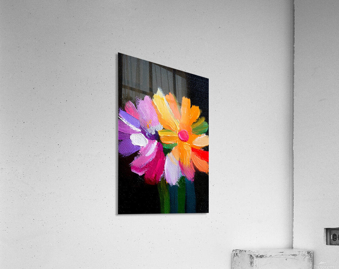 Eclat De Couleurs - Color Shout - Bold Floral Art Prints Acrylic Print