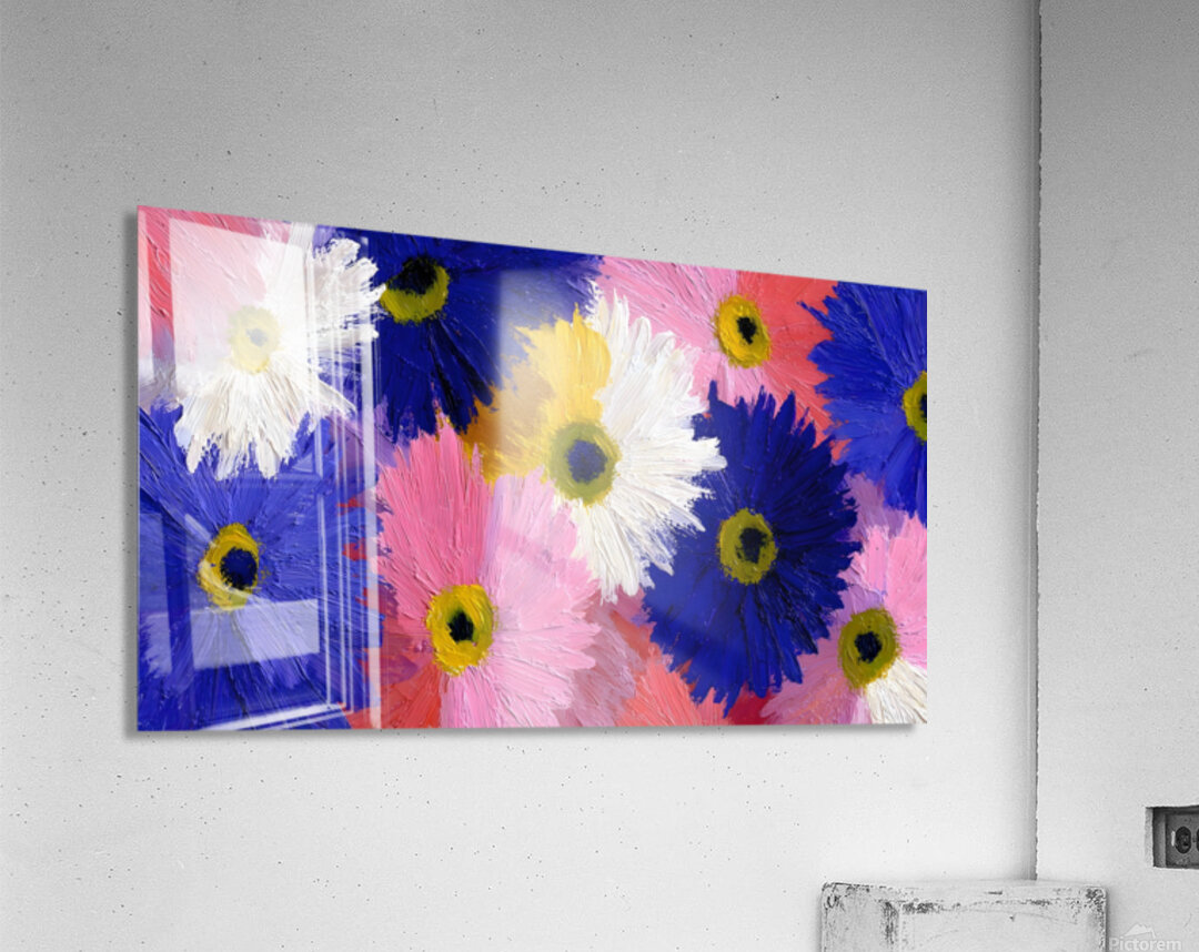 Palette En Fleurs - Palette In Bloom - Abstract Floral Art Prints Acrylic Print