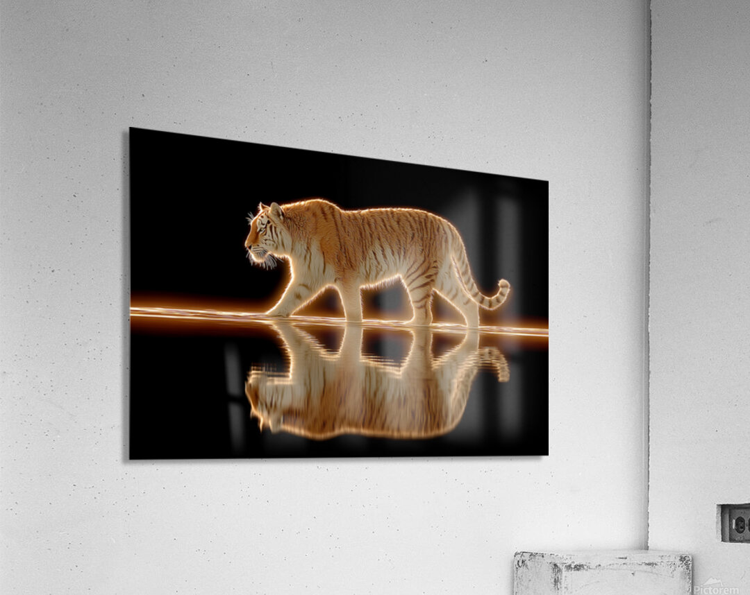 Golden Monarch – Tiger Reflection Print Acrylic Print