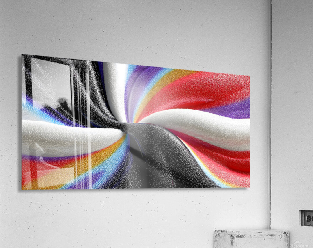 Chromatic Vortex – Swirl Abstract Print Acrylic Print