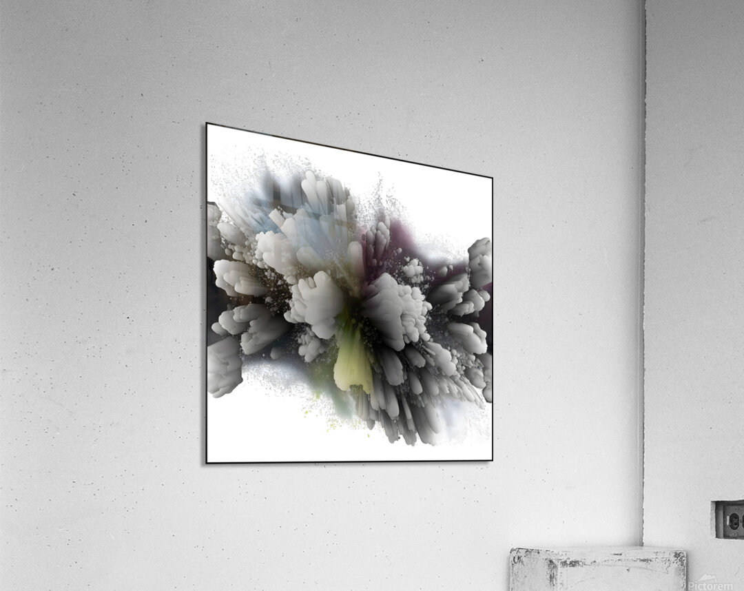 Monochrome Catalyst – Dynamic Monochromatic Abstract Print Acrylic Print