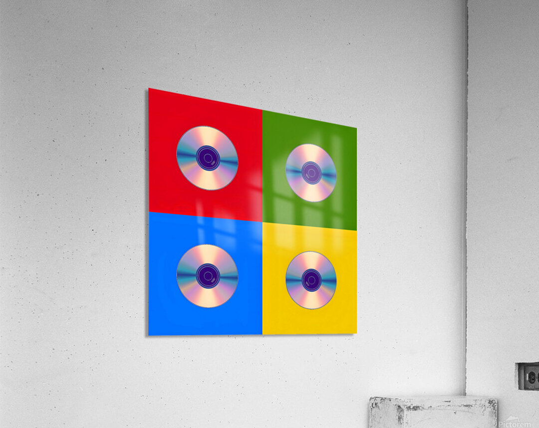 Permanent Mix – Compact Disc Pop Art Print Acrylic Print