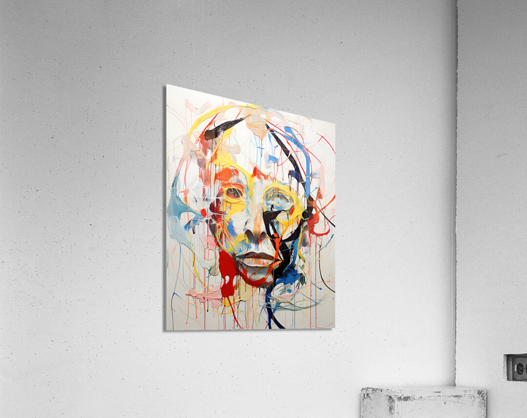 Rejection – Abstract Face Print Acrylic Print
