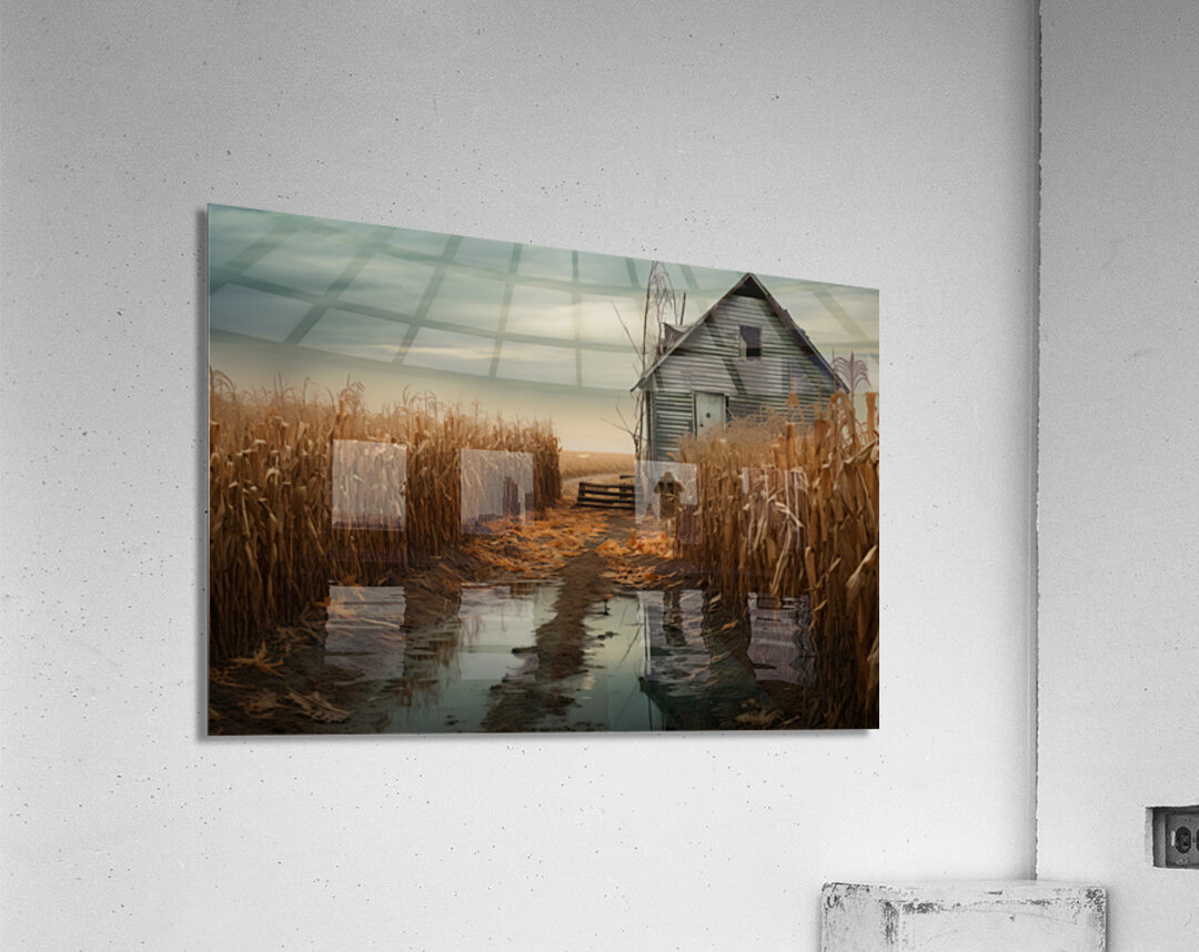 Forgotten – Rustic Autumn Path Landscape Art Print Acrylic Print