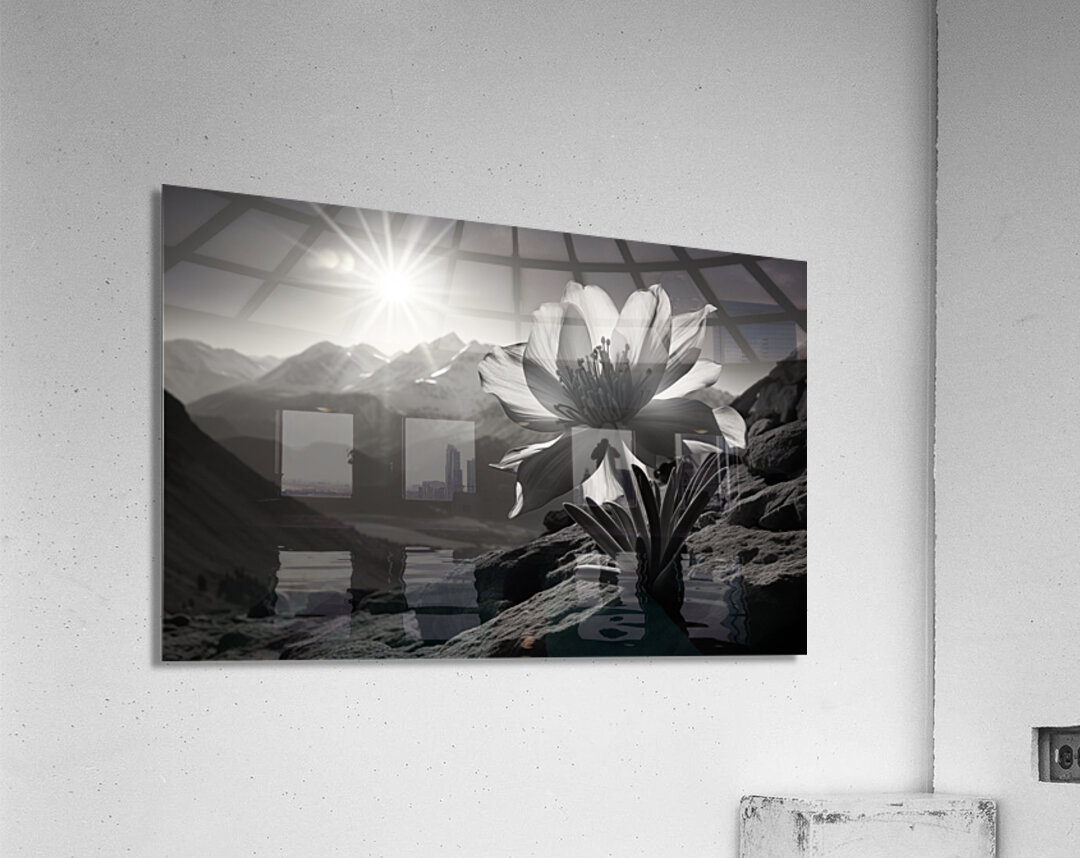 Alone – Dramatic Seascape Art Print Acrylic Print