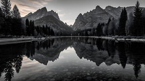 Rorschach Sunset - Modern Sunset Landscape Art Prints