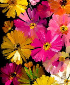 Luce Che Sboccia Nel Buio - Light That Blooms In The Dark - Luminous Floral Art Prints