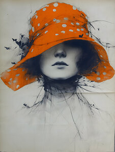 The Lady of the Hat – Vintage Fashion Art Print