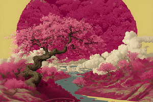 Haru No Uta 春の歌 - Song Of Spring - Japanese Cherry Blossom Art Prints