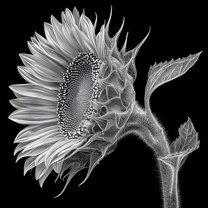 Sunflower Selfie 13 - Sunflower Portrait Art Prints