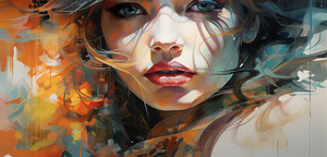 Midnight Siren – Dark Fantasy Portrait Art Print