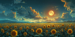 Wild Sunflowers - Sunflower Field Art Prints