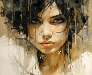 SUS – Suspicion in Dripping Paint Print