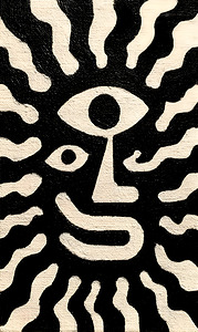 Third Eye Aura – Surreal Face Print