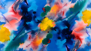 Prismatic Mist – Watercolor Cloud Abstract Print