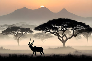 Whispering Plains – Saola Print