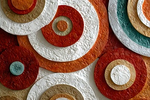 Terra Rings – Modern Geometric Art Print