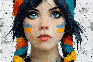 Who Told You  – Modern Portrait Print