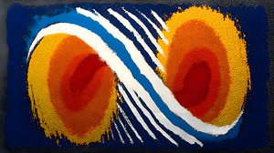 Tangerine Twins – Retro Pop Abstract Print