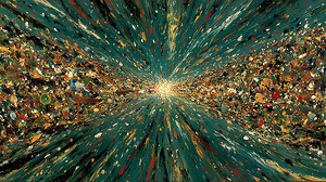 Infinity Stream – Cosmic Abstract Art Print