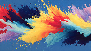 Prismatic Impact – Abstract Collision Art Print