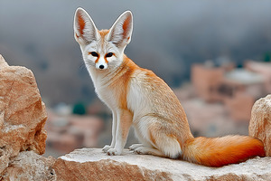 Sand Whisper – Fennec Fox Print