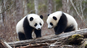 Panda Kin - Wildlife Companions Print