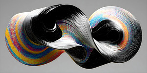 Continuum Loop – Monochrome Infinity Print