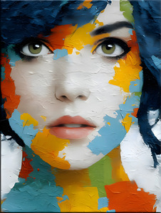 Faces of Panic II – Pop Expressionism Print