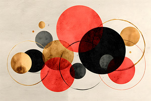 Celestial Orbits – Minimalist Geometry Art Print