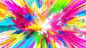 Paintbomb – Color Splash Abstract Art Print