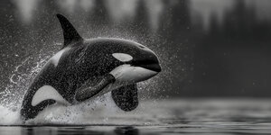 Ambush - Orca Wildlife Art Prints