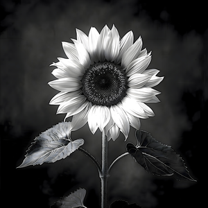 Sunflower Selfie 1 - Sunflower Portrait Art Prints