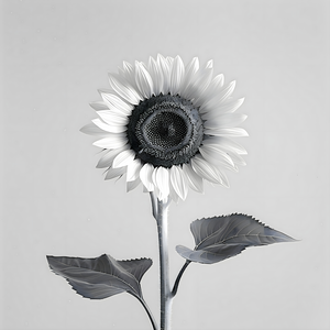 Sunflower Selfie 5 - Sunflower Portrait Art Prints