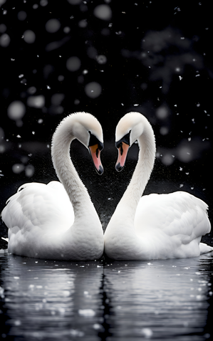 True Love - Swan Romance Art Prints
