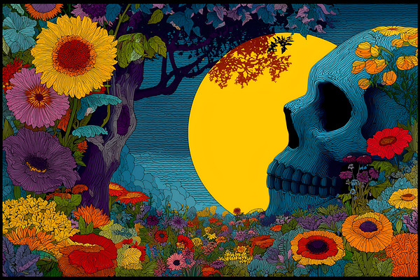 Life After Death - Pop Surreal Skull Art Prints Print