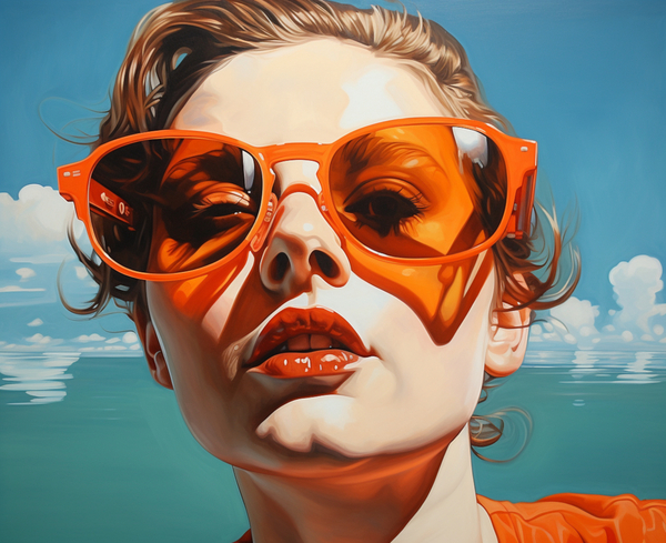 Dissociation - Pop Surreal Portrait Art Prints Print