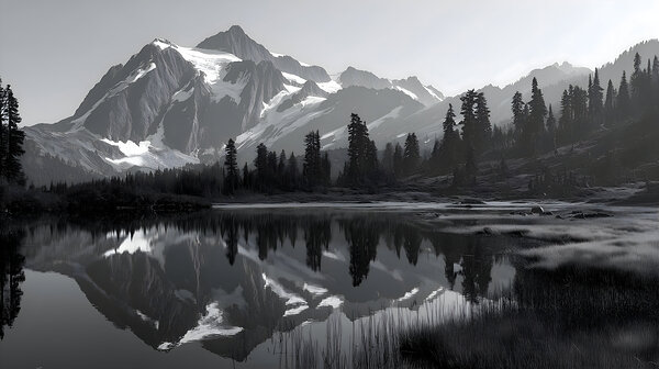 Where Giants Sleep - Mountain Landscape Art Prints Print