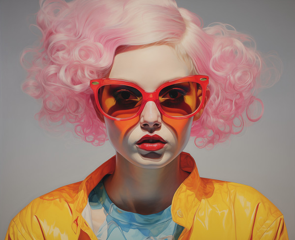 Pretty In Pink - Pop Glam Portrait Art Prints Print