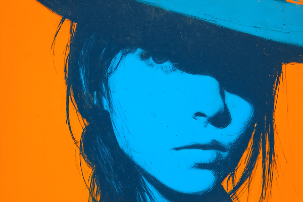 Beneath the Hat – Vintage Fashion Art Print Print