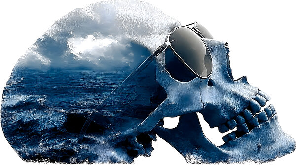 Dead Calm – Modern Seascape Art Print Print