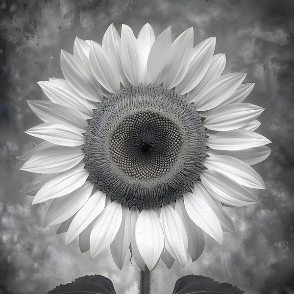Sunflower Selfie 17 - Sunflower Portrait Art Prints Print