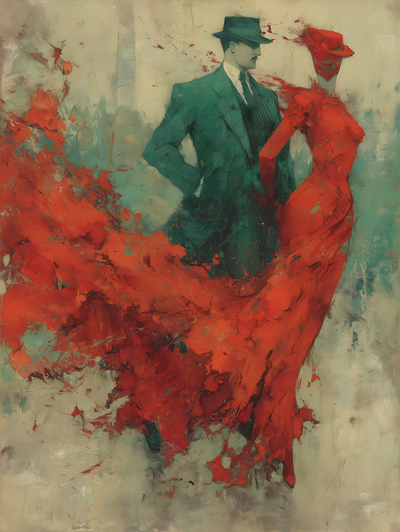 Le Feu de l’Elegance – The Fire of Elegance Vintage Poster Art Print Print