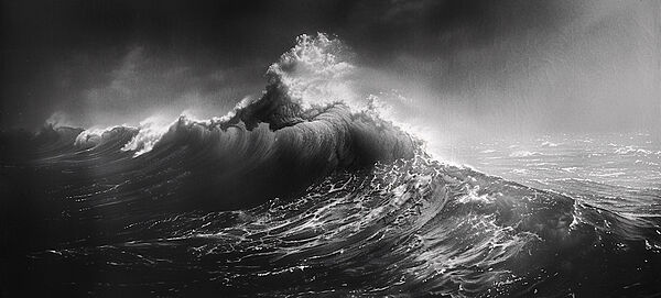 Ocean’s Fury - Crashing Wave Art Prints Print