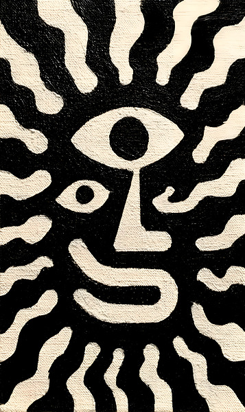 Third Eye Aura – Surreal Face Print Print